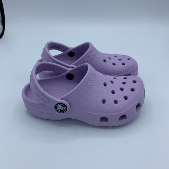 purple crocs kids